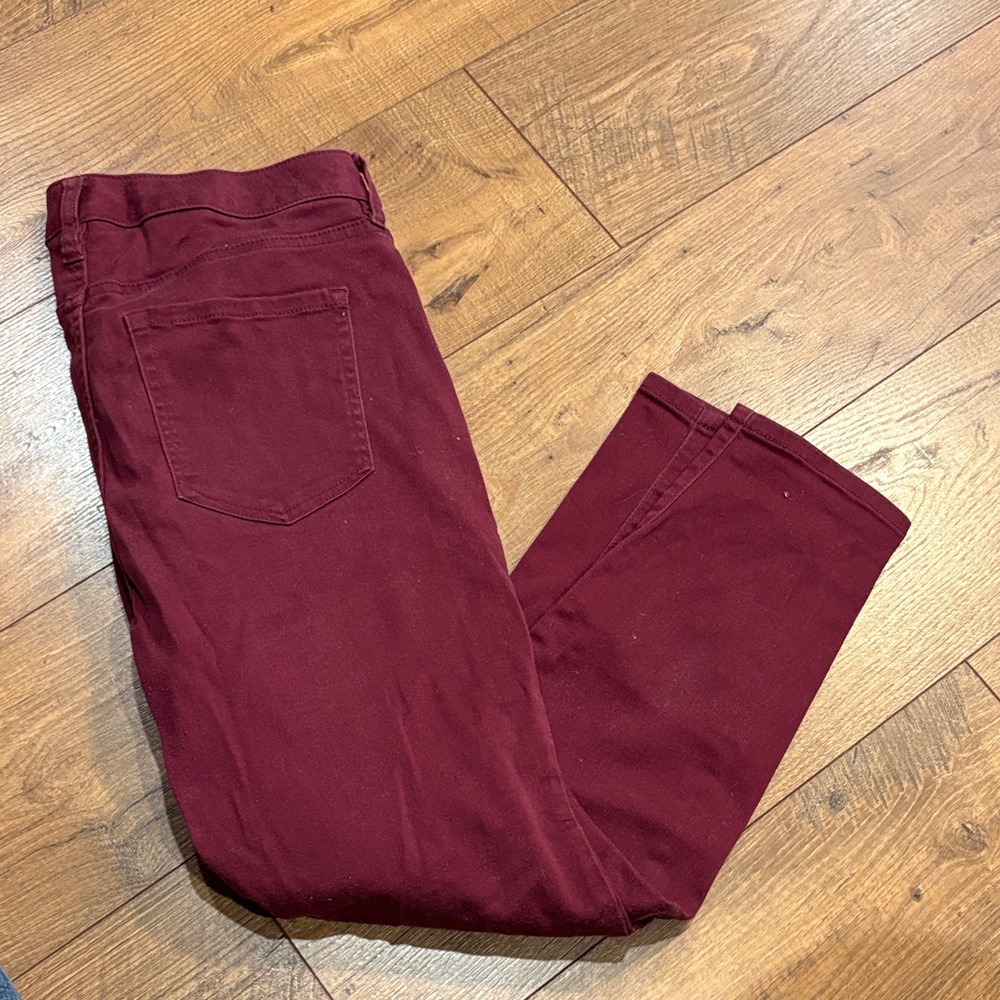 Lane Bryant Burgundy Skinny Jeans - 16